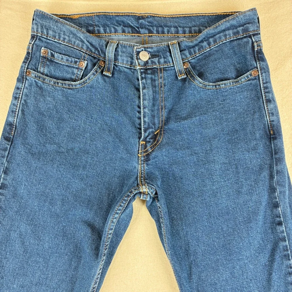 Levi Mens 511 Slim Fit Jeans 30x30 Cotton Blue Medium Wash Denim Casual Modern
